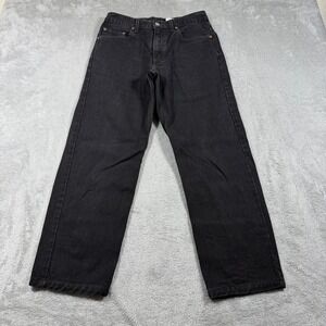 Vintage Levis 550 Jeans Men 30x32 (Fits 31x28) Black Relaxed Fit Denim 00s Y2K